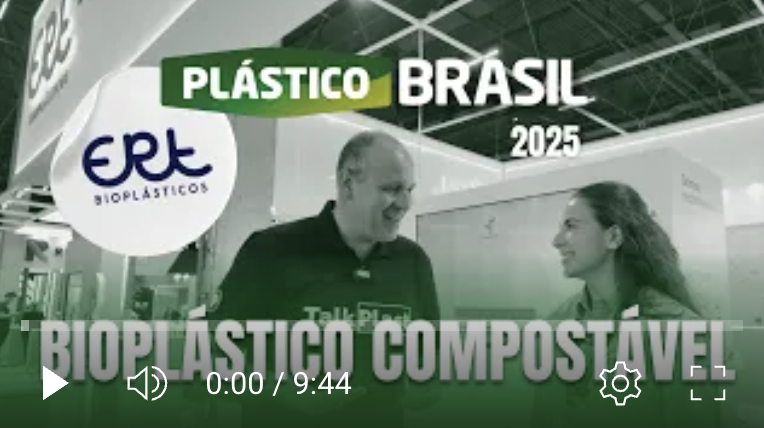 RESINAS COMPOSTÁVEIS ERT, NA PLÁSTICO BRASIL 2025 - VISITAMOS O STAND ERT BIOPLÁSTICOS