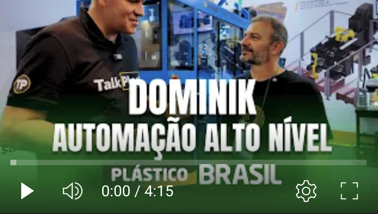 DOMINIK NA PLÁSTICO BRASIL 2025 - AUTOMAÇÃO DE ALTO DESEMPENHO 🤖🦾- TALKPLASTTitle